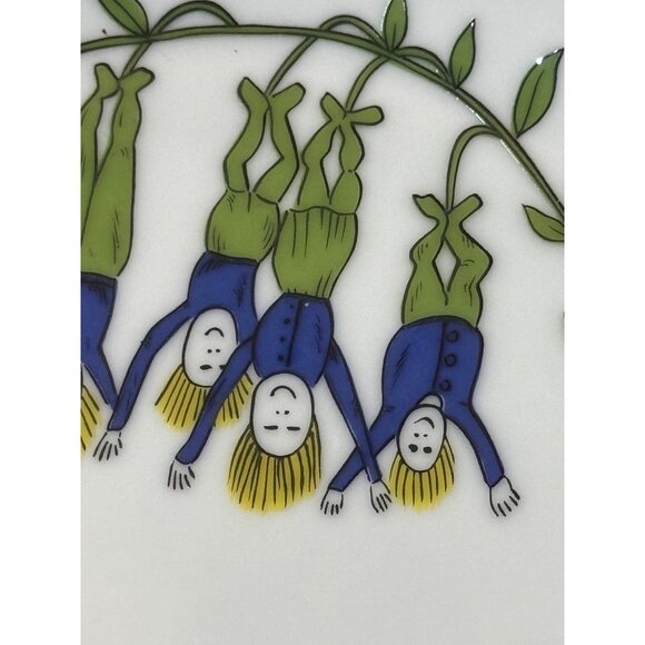 Vintage Sigma Manypeeplia Upsidownia Ceramic Plate Made In Japan - Picture 3 of 9